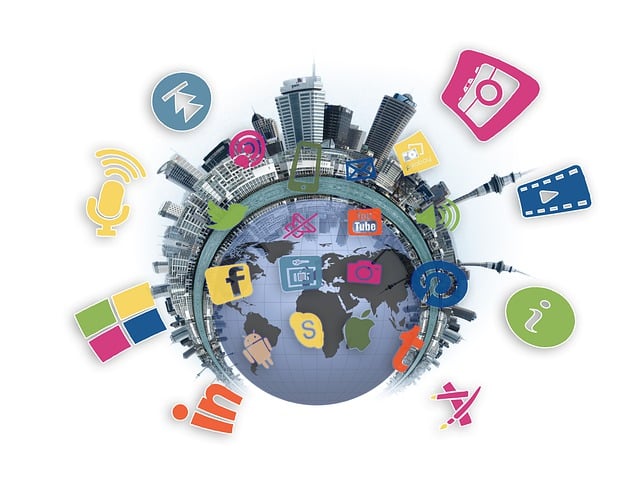 Free icon digital network illustration