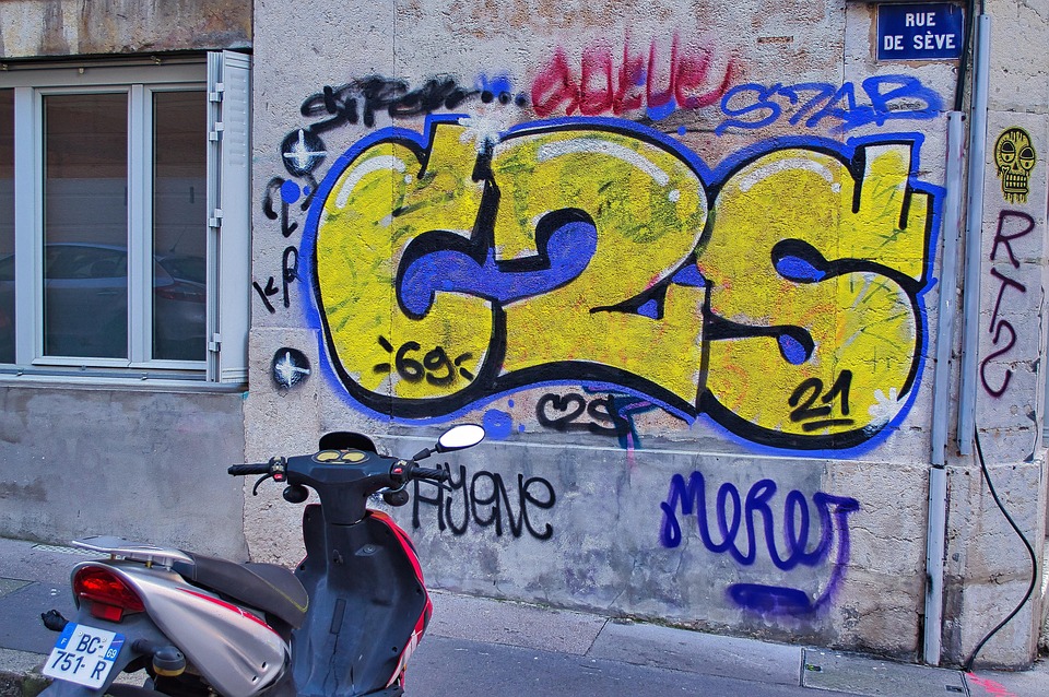 Toile Art Urbain Graffiti, Tirage Photo Giclée Sur Toile Coton, Encadrée