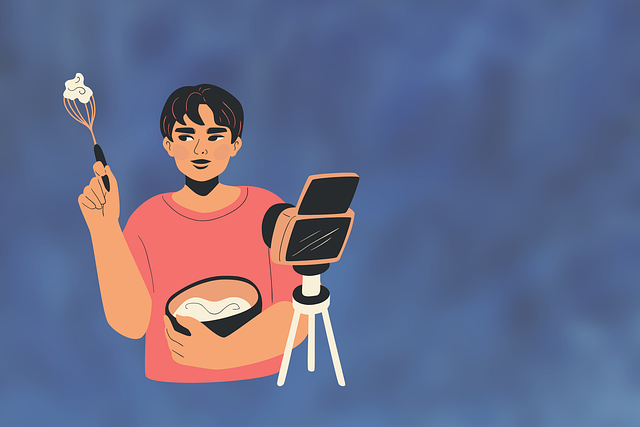 Free guy kitchen social illustration