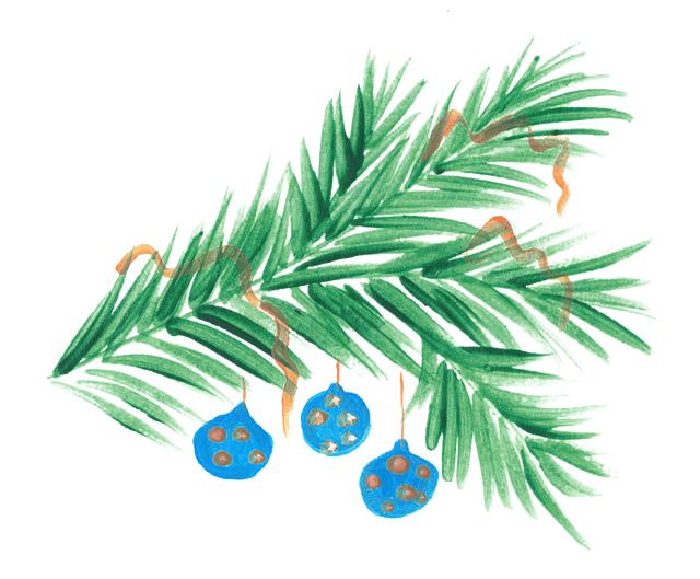 Free ornament christmas twig vector