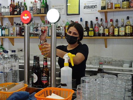 Free Beautiful Waitress Restaurant photo and picture