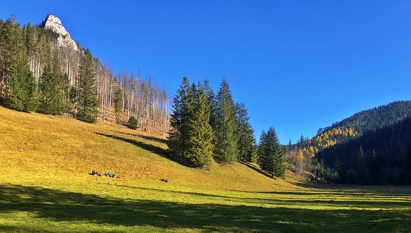 Tatra-Gebirge, Berge, Polen, Herbst
