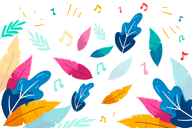 Free background pattern leaves illustration