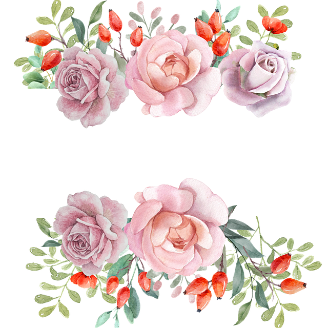 Floral, Hochzeit, Blume, Form, Glücklich