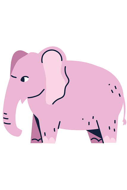 Free elephant pachyderm animal illustration