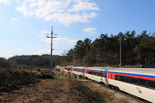 Zug, Strommast, Der Verkehr, Schiene