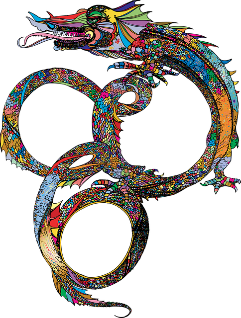 Free dragon animal creature vector