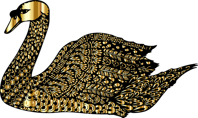Free Swan Zentangle vector and picture