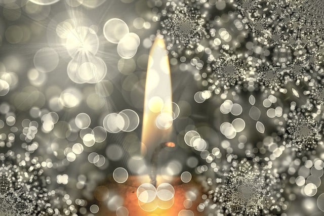 Free candle flame decoration illustration