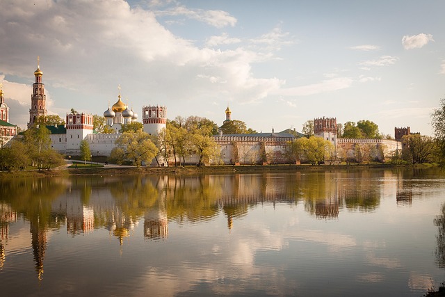 Katedrála, Rusko, Moskva, Jaro, Krajina