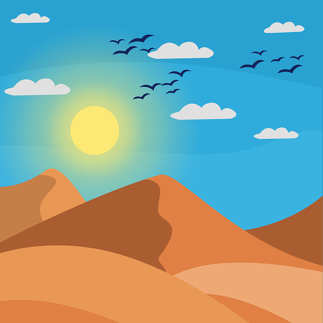 Free Desert Sun illustration and picture
