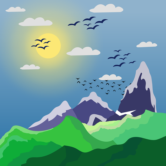 Free Nature Mountains illustration and picture