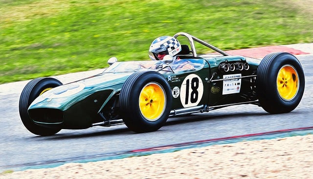 Free historical race car formula 1 illustration