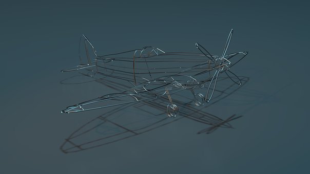 Aeronave, Spitfire, Modelo De Metal