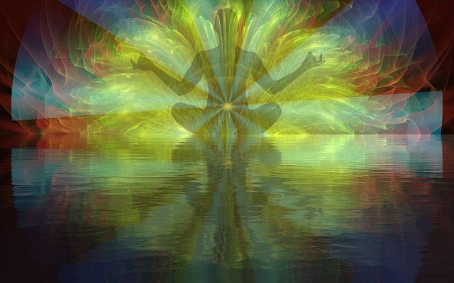 Free meditation spiritual peace illustration