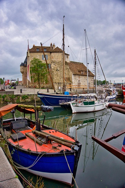 Frankrijk, Normandië, Honfleur, Haven