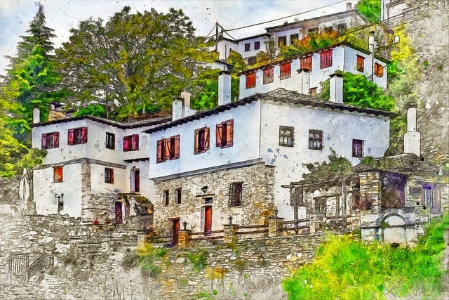 Free house architecture building illustration