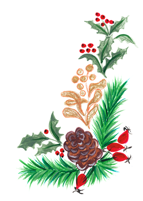 Free christmas design wreath vector