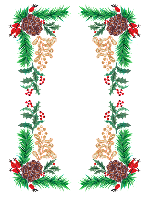 Free christmas design wreath vector
