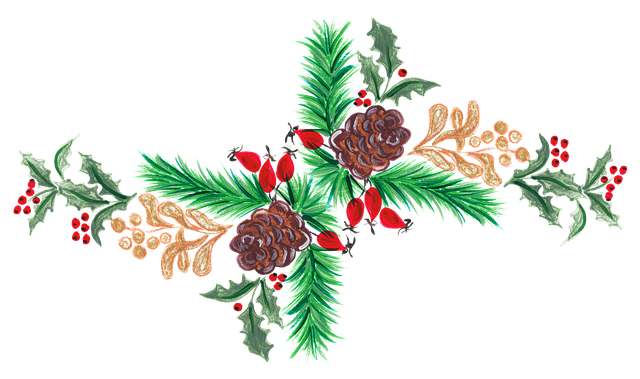 Free christmas design wreath vector