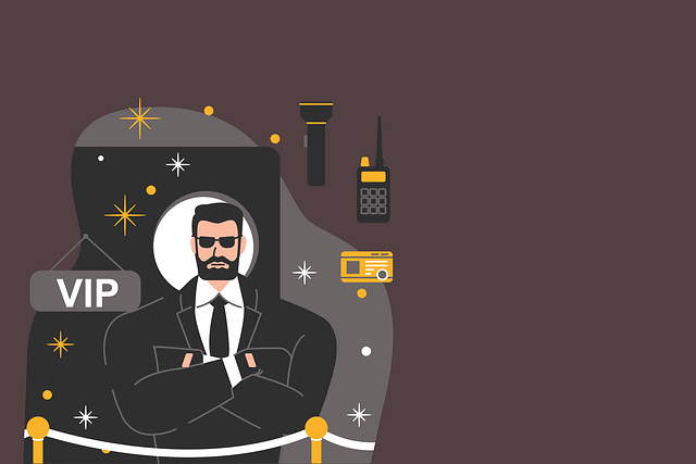 Free bodyguard man vip illustration