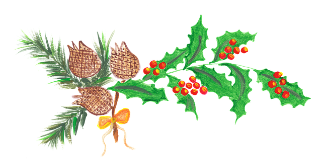 Weihnachten, Design, Zapfen, Kranz