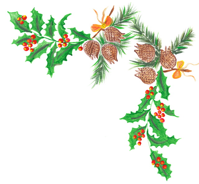 Weihnachten, Design, Zapfen, Kranz