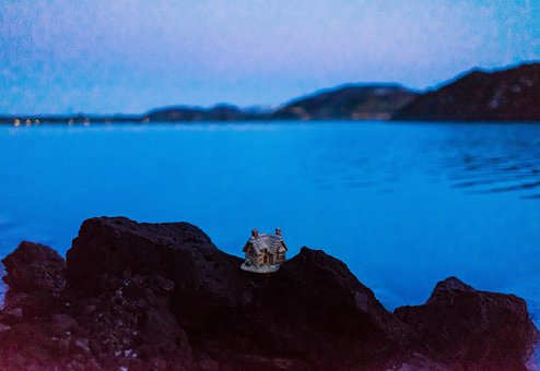 Island, Blaue Lagune, Kleines Haus