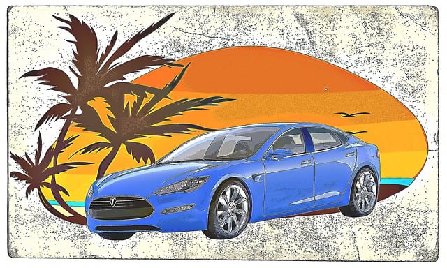 Free tesla vehicle dare illustration