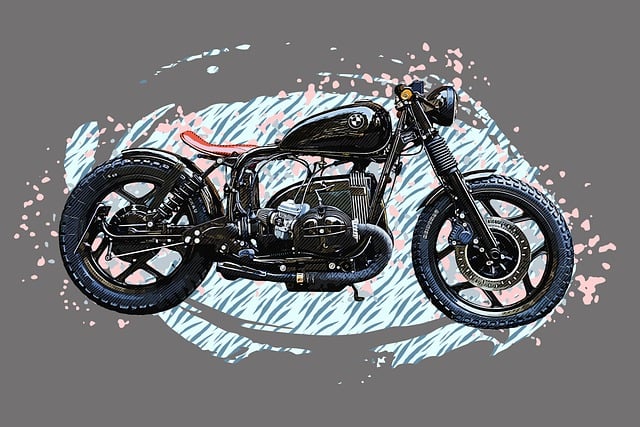 Free motorcycle bmw r 80 rt german motorcycle illustration