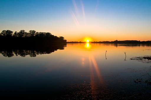 Free Lake Sunset photo and picture
