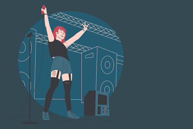 Download free HD stock image of Singer Musician Free singer musician music illustration