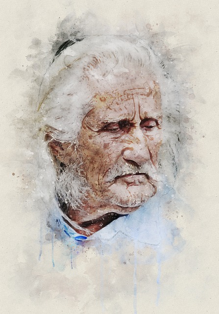 Download free HD stock image of Man Senior Free man senior portrait illustration