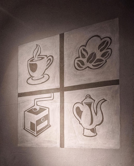 Free Painting Coffee Shop Decor photo and picture