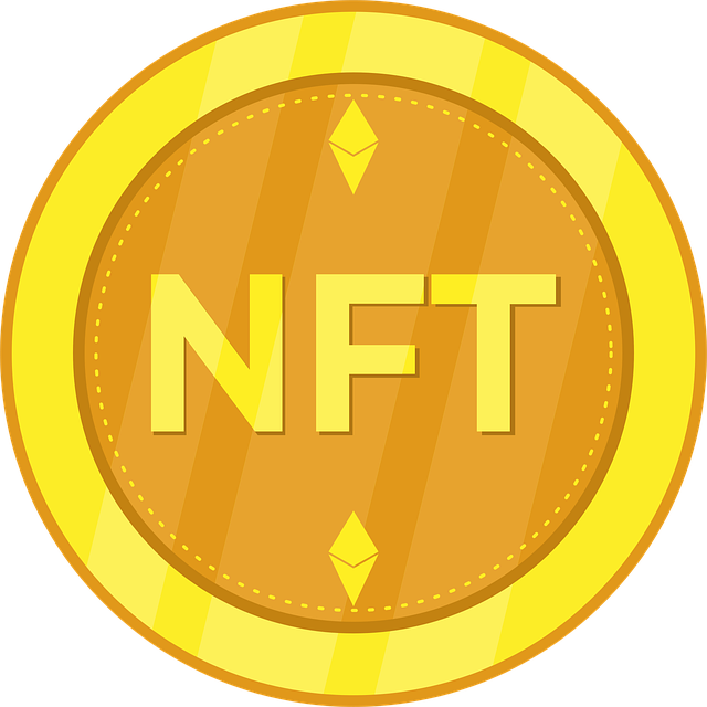 Free nft non-fungible token blockchain vector