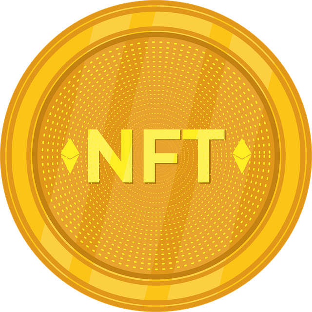 Free nft non-fungible token blockchain vector