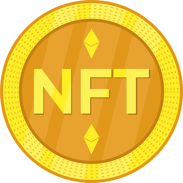 Free nft non-fungible token blockchain vector