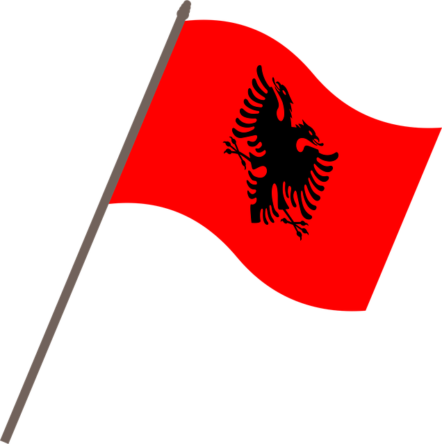 Albania, Steag, Țară, Steag National