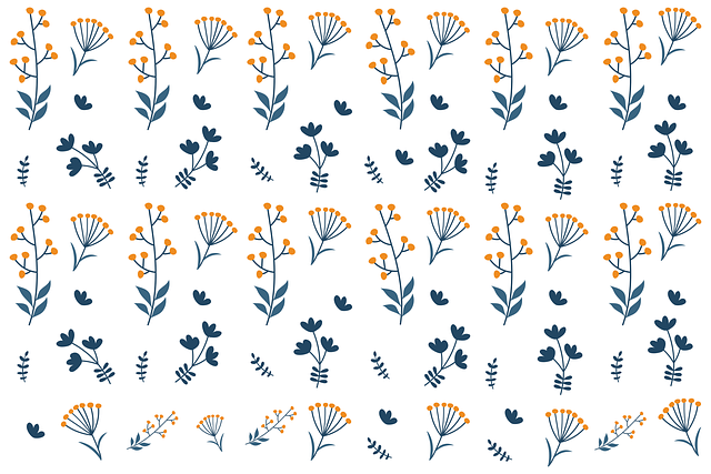 Free background pattern flowers vector