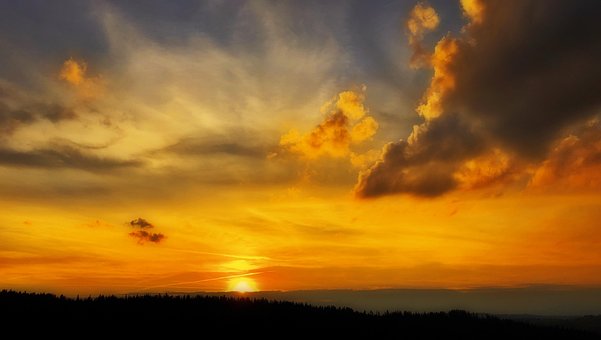 Himmel, Wolken, Natur, Sonnenuntergang