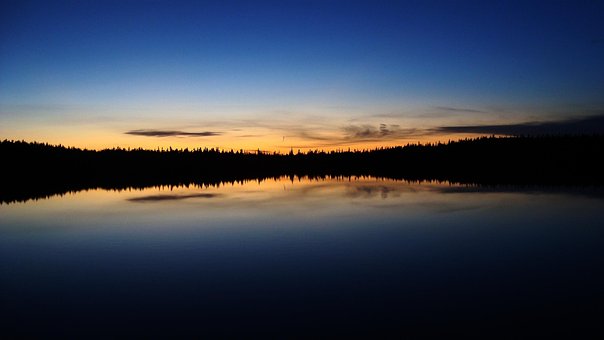 Natur, Dam, Solnedgang, Skumring, Rejse