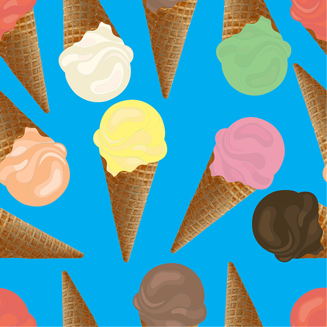 Free ice cream pattern ice cream background seamless illustration