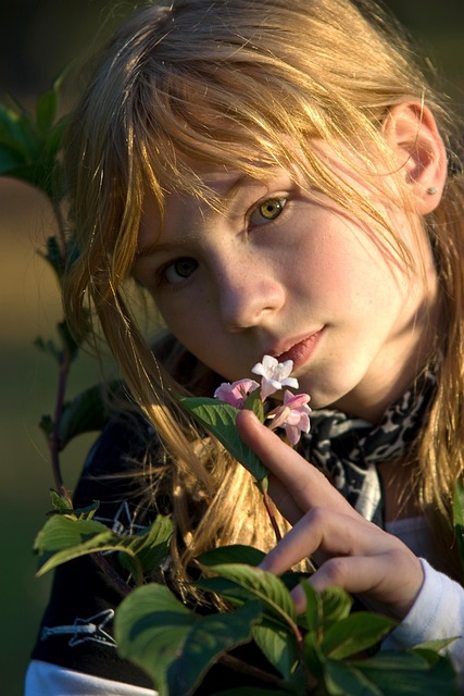 Niño, Retrato, Belleza, Modelo, Pose