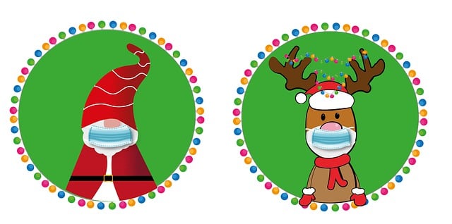 Julemanden, Rensdyr, Maske, Virus