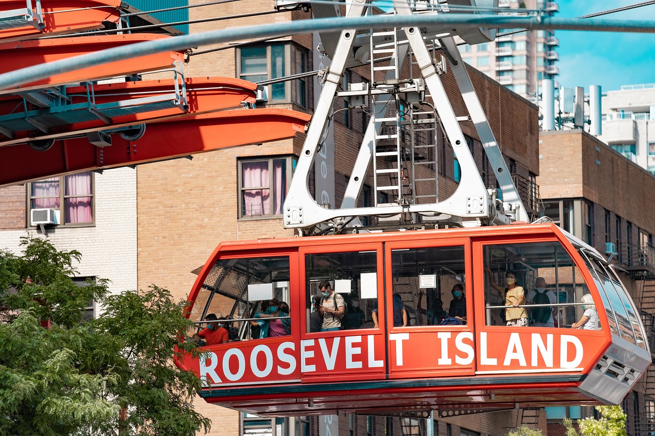 Roosevelt Island Tram Aerial Free photo