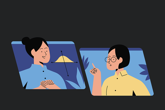 Free distance learning computer webcam illustration
