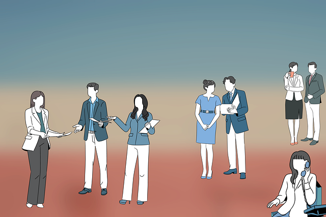 Free office squad work illustration
