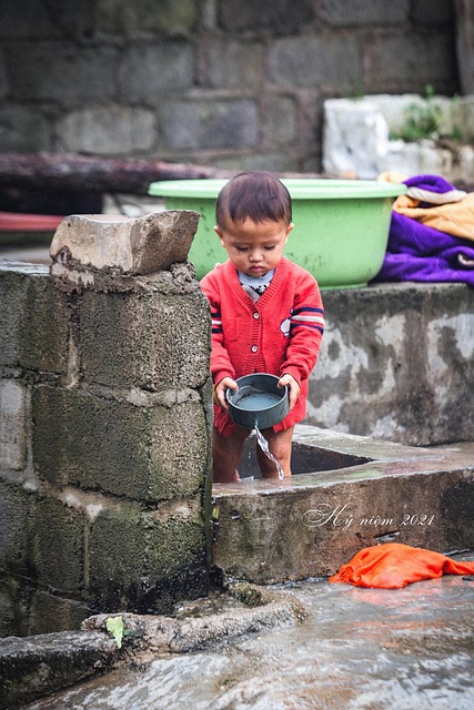 Niño, Bebé, Inverness, Agua