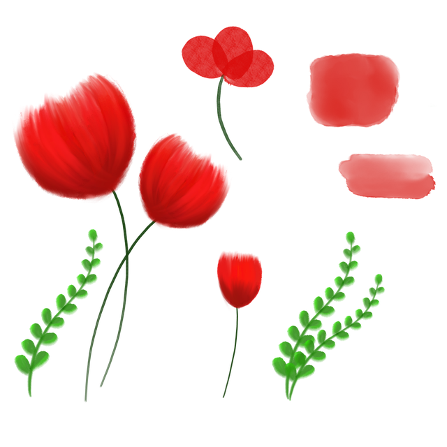 Free Flowers Leaves illustration and picture