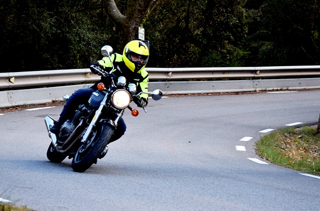 Motorrad, Biker, Ein Motorrad Fahren